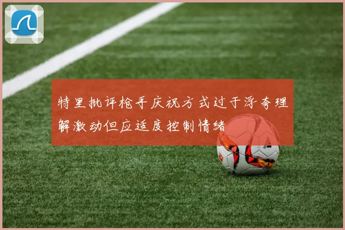 特里批评枪手庆祝方式过于浮夸理解激动但应适度控制情绪